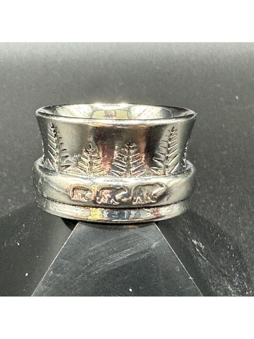 Boho Bear Landscape Mountain and Forest Ring #1372 - Picture 11 of 14